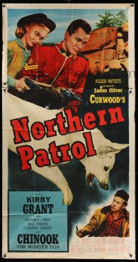 8j409 NORTHERN PATROL 3sh '53 Canadian Mountie Kirby Grant, Chinook the Wonder Dog, Marian Carr!