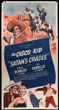 8j438 SATAN'S CRADLE 3sh '49 Duncan Renaldo as the Cisco Kid, Leo Carrillo, sexy Ann Savage!