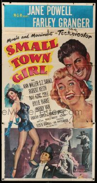 8j452 SMALL TOWN GIRL 3sh '53 Jane Powell, Farley Granger, super sexy Ann Miller's legs!