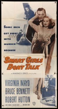 8j453 SMART GIRLS DON'T TALK 3sh '48 sexy Virginia Mayo, Bruce Bennett, crime & gambling images!