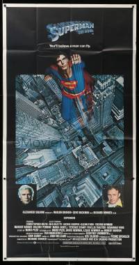 8j464 SUPERMAN 3sh '78 comic book hero Christopher Reeve, Gene Hackman, Marlon Brando