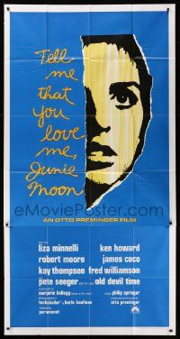 8j472 TELL ME THAT YOU LOVE ME JUNIE MOON int'l 3sh '70 Otto Preminger, art of Liza Minnelli!