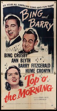 8j479 TOP O' THE MORNING 3sh '49 Bing Crosby, Barry Fitzgerald, Ann Blyth, the song & fun team!