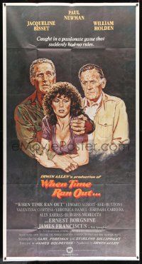 8j500 WHEN TIME RAN OUT 3sh '80 Paul Newman, William Holden & Jacqueline Bisset by Tanenbaum!