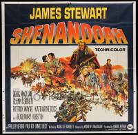 8j231 SHENANDOAH 6sh '65 James Stewart, Civil War, great Frank McCarthy artwork!