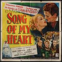 8j234 SONG OF MY HEART 6sh '48 romantic biography of Russian composer Peter Ilich Tchaikovsky!
