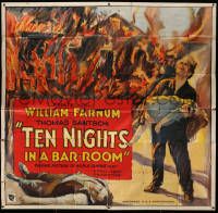 8j239 TEN NIGHTS IN A BARROOM 6sh '31 Farnum's little girl wants him to sober up, intense art!