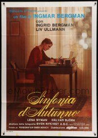 8j527 AUTUMN SONATA Italian 1p '78 Hostsonaten, Ingmar Bergman directs & Ingrid Bergman stars!