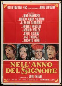 8j592 CONSPIRATORS Italian 1p '69 Claudia Cardinale, Alberto Sordi, Nino Manfredi!