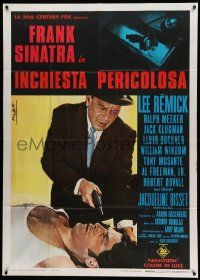 8j616 DETECTIVE Italian 1p '68 Frank Sinatra as gritty New York City cop, different Nistri art!