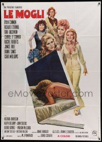 8j622 DOCTORS' WIVES Italian 1p '71 different art of Dyan Cannon & co-stars + wounded naked woman!