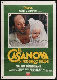 8j643 FELLINI'S CASANOVA Italian 1p '76 Il Casanova di Federico Fellini, Donald Sutherland, Aumont