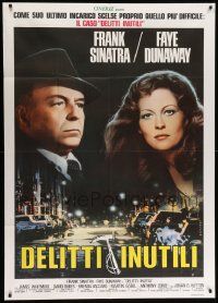 8j648 FIRST DEADLY SIN Italian 1p '80 Frank Sinatra, Faye Dunaway, different Fiorenzi art!