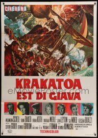 8j747 KRAKATOA EAST OF JAVA Cinerama Italian 1p '69 day that shook Earth to its core, Cinerama!