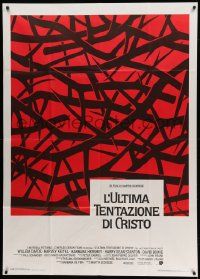 8j757 LAST TEMPTATION OF CHRIST Italian 1p '88 directed by Martin Scorsese, cool Caroff thorn art!