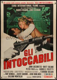 8j779 MACHINE GUN McCAIN Italian 1p '70 John Cassavetes & naked Britt Ekland over craps table!