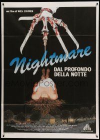 8j817 NIGHTMARE ON ELM STREET Italian 1p '85 Wes Craven, best completely different art by Mansur!
