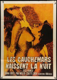 8j818 NIGHTMARES COME AT NIGHT Italian 1p '70 Jess Franco's Les Cauchemars Naissent La Nuit, sexy!