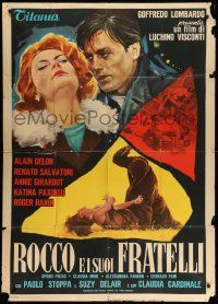 8j003 ROCCO & HIS BROTHERS Italian 1p '60 Luchino Visconti's Rocco e I Suoi Fratelli, great art!