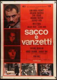8j867 SACCO & VANZETTI Italian 1p '71 Giuliano Montaldo anarchist bio starring Gian Maria Volonte!