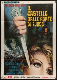 8j875 SCREAM OF THE DEMON LOVER Italian 1p '70 Roger Corman, diffferent horror art by Casaro!