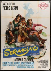 8j882 SERAFINO Italian 1p '68 Ciriello art of Adriano in the title role with three sexy girls!