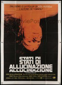8j009 ALTERED STATES Italian 2p '81 William Hurt, Paddy Chayefsky, Ken Russell, sci-fi horror!