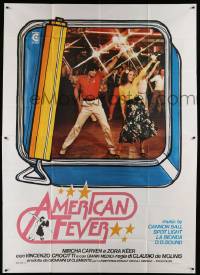 8j011 AMERICAN FEVER Italian 2p '78 Saturday Night Fever rip-off with disco dancers!