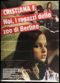 8j034 CHRISTIANE F. Italian 2p '81 classic German drug movie about 13 year-old drug addict/hooker!