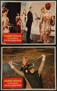 8k858 CASINO ROYALE 2 LCs '67 all-star James Bond sexy psychadelic spy spoof, David Niven!