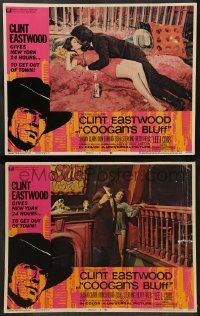 8k861 COOGAN'S BLUFF 2 LCs '68 cowboy Clint Eastwood in New York City, directed by Don Siegel!