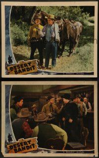 8k870 DESERT BANDIT 2 LCs '41 great images of Texas Ranger Don Red Barry with William Haade!