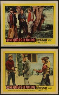 8k902 GUNFIGHTERS OF ABILENE 2 LCs '59 cowboy Buster Crabbe in trouble, with Barton MacLane!