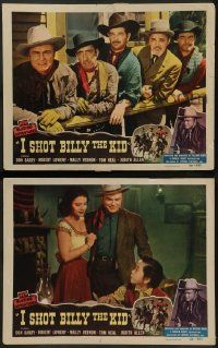 8k912 I SHOT BILLY THE KID 2 LCs '50 Don Red Barry is New Mexico's most fabulous outlaw!