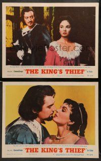 8k919 KING'S THIEF 2 LCs '55 romantic images of Ann Blyth & Edmund Purdom!