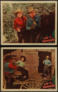 8k925 LAW OF THE PANHANDLE 2 LCs '50 Texas cowboy Johnny Mack Brown & pretty Jane Adams!