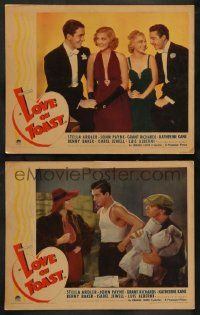 8k929 LOVE ON TOAST 2 LCs '37 Stella Adler in one of her rare film appearances, John Payne