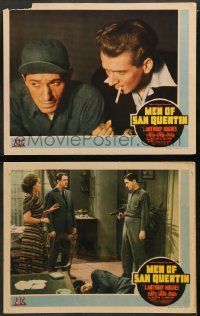 8k933 MEN OF SAN QUENTIN 2 LCs '42 William Beaudine, crime does not pay, famous prison!