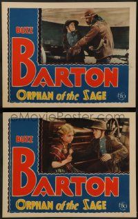 8k943 ORPHAN OF THE SAGE 2 LCs '28 Boy Rider Buzz Barton, Louis King, cowboy western images!