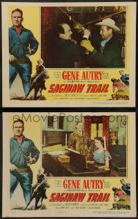 8k969 SAGINAW TRAIL 2 LCs '53 World's Greatest Cowboy Gene Autry & his Wonder Horse Champion!