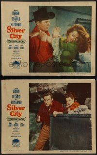 8k978 SILVER CITY 2 LCs '51 great images of Yvonne De Carlo and Richard Arlen!