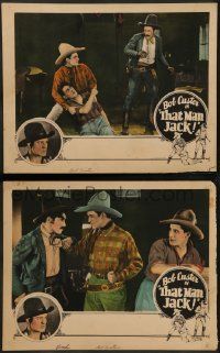 8k986 THAT MAN JACK! 2 LCs '25 Bob Custer in title role, Monte Collins, cowboy western!