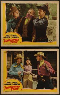 8k991 TUMBLEWEED TRAIL 2 LCs '42 Bill Cowboy Rambler Boyd, cool western images!