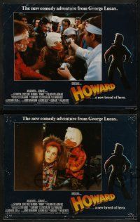 8k153 HOWARD THE DUCK 8 English LCs '86 George Lucas sci-fi comedy, Lea Thompson, Jeffrey Jones!
