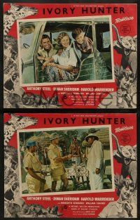 8k767 IVORY HUNTER 3 English LCs '52 Ealing Studios, images of African jungle animals!