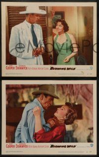 8k042 BLOWING WILD 8 LCs '53 Gary Cooper, Barbara Stanwyck & Ruth Roman!