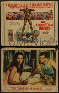 8k062 COLOSSUS OF RHODES 8 LCs '61 Sergio Leone's Il colosso di Rodi, Lea Massari, Rory Calhoun!