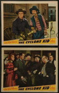 8k750 CYCLONE KID 3 LCs '42 great images of western cowboy hero Don Red Barry and Lynn Merrick!