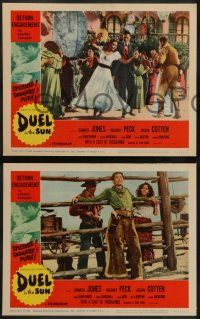 8k089 DUEL IN THE SUN 8 LCs R60 images of Gregory Peck Charles Bickford, Jennifer Jones, and more!