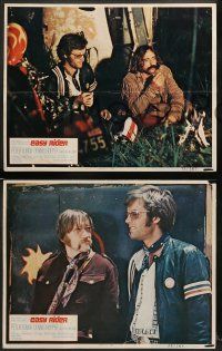 8k538 EASY RIDER 6 LCs '69 Peter Fonda, Nicholson, Black, biker classic directed by Dennis Hopper!